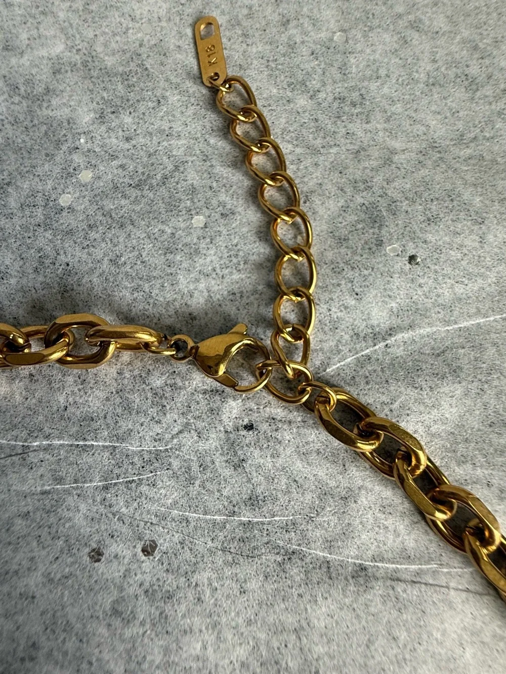 18k gold plated Teddy Pendant Chain Necklace - Women Jewelry